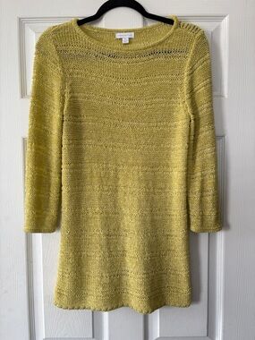 Charter Club Open-Knit Tunic Sweater